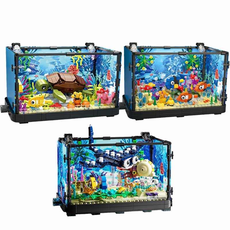 Fish Tank Building Block Set w - Marine Aquarium 评论和价格