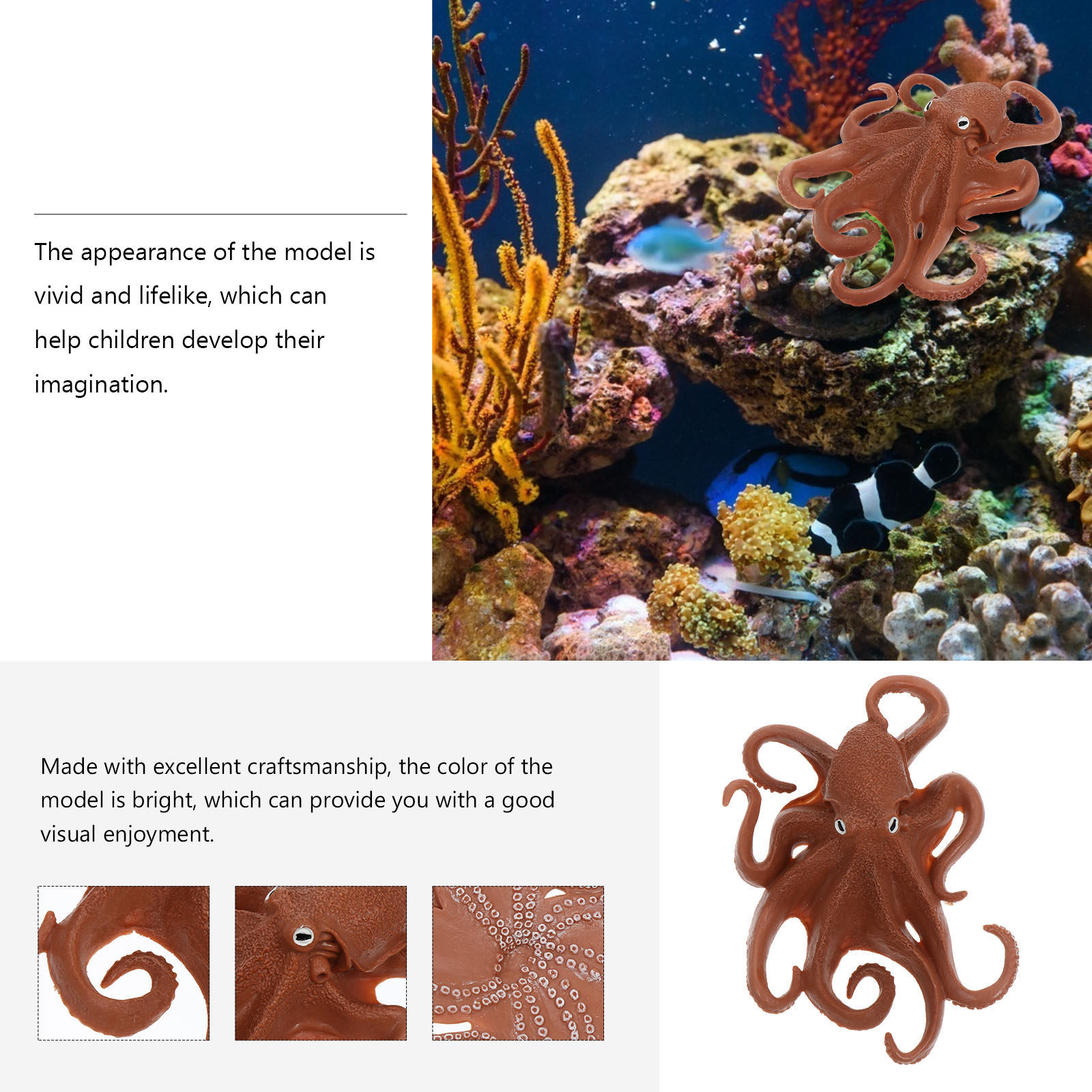 1Pcs Octopus Simulation Sea An - Ocean Aquarium 评论和价格